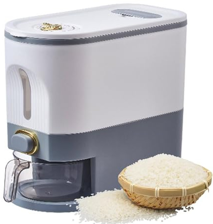 Stoccaggio di cereali - Contenitore di riso | Contenitore di cereali | Vassoio di stoccaggio per cereali impermeabile distributore di cereali con misurino contenitore per cereali di riso e alime