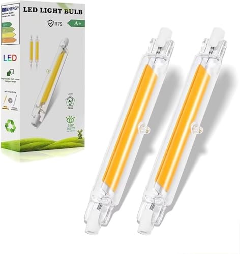 FDHVCB Ampoule LED R7S 118mm 20W Gradable - Équivalent 200W Halogène, 2000LM Blanc Naturel 4000K - Économise 90% d'Énergie, Sans Scintillement 360° (Lot de 2)