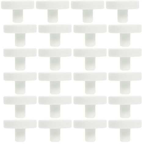 ERINGOGO 40 Soportes de Cerámica Forma de T para Corales Base para Corales de Acuario de Agua Salada Soporte Estable para Fragmentos y Reproducción de Arrecifes Adecuado para Acuarios