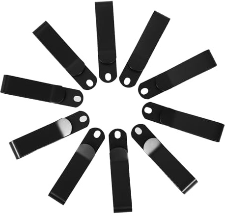 HOMSFOU Lot de 10 Clips De Ceinture en Métal Pince À Ressort pour Pochette Clip De Ceinture pour Téléphone Portable Fixation pour À Outils Voyage Bureau Et Activités De Plein Air