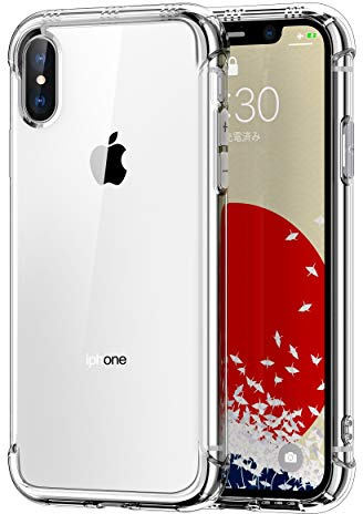 ONES iPhone XS Max Schutzhülle, Vorderseitige Tonausgabe, Resonanzkammer, Stoßdämpfende Rahmen und Ecken, Kratzfeste Kanten, Transparent, Leicht, rutschfest, Ergonomisch