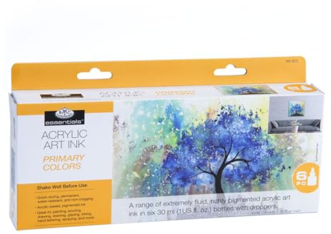 Royal & Langnickel Encre acrylique 6 couleurs primaires