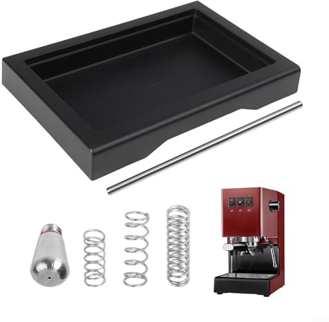 Drhomeam Niedriges Profil-Tropfschale mit 6 Bar 9 Bar 12 Bar OPV Feder Ersatz-Set für Gaggia Classic Pro Espressomaschinen-Zubehörmodelle (6-teiliges Set)