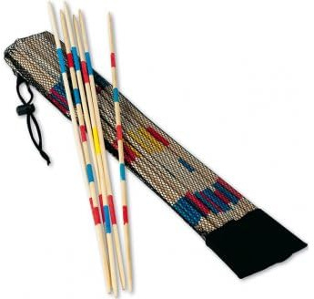 cavernedesjouets Jeu géant en Bois Mikado 75 cm - Jouet d'adresse Plein air XL - Jeu de société : Enfant ou Adulte