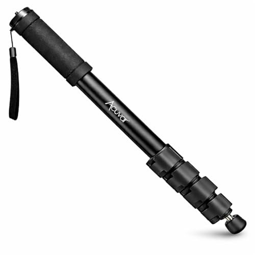 Série Pro 182,9 cm Monopode avec Libération Rapide pour appareils Photo numériques et Un Ecostconnection Chiffon de Nettoyage en Microfibre