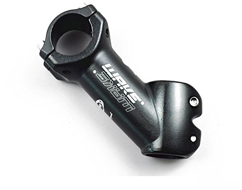 MTB Stem 45 Degree 31.8 90mm Bike Stem Wake Mountain Bike Stem Short Handlebar Stem Riser for Most Bicycle, Road Bike, MTB, BMX, Fixie Gear, Cycling (Aluminum Alloy, Black)