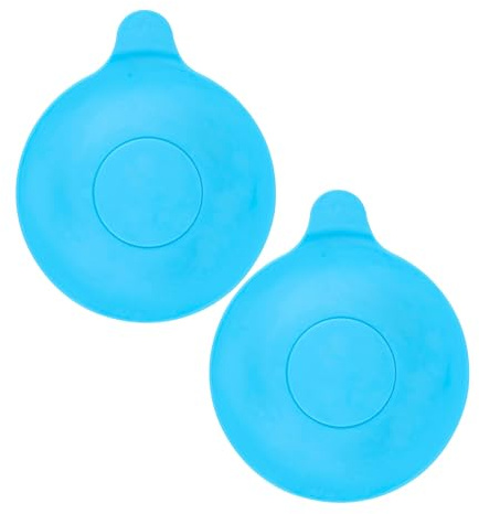 Universell TPR Stoppare, Ø 13 cm Diameter, 2-pack, för Badkar, Duschar & Köksdiskho, Borttagningsbar Avloppspropps-skydd, För-hindrar Vatten från att tömmas, för Dräneringshål upp till 90 mm, 2 x blå