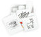 Memoking T02/M02X/M02L White Thermal Paper-2-Year Sticky 50mmx3.5m for Journal Photo Texts Study Notes and More, 3 Rolls