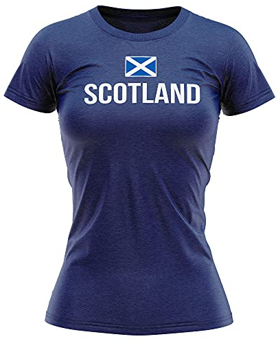 Lila tryck hus England fotbollströja kvinnor – Englands flagga fotbolls-t-shirt – fotbollsland europeisk engelsk turneringsgåvor för henne – unik fottopp, Marinblått Xsp, XXL
