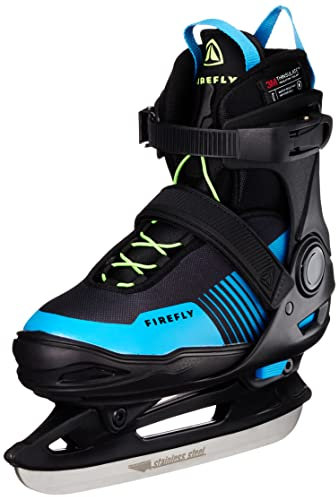 Firefly Unisex Jugend Flash IV Eishockeyschuhe, Black/Blue/Green, 33