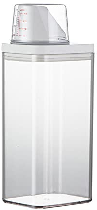 ZYNCUE 1 Packung Waschmittelspender, wiederverwendbare leere Flaschen, Waschpulverbehälter, Seife, Waschmittel, Aufbewahrungsbox für Weichspüler, 1500 ml