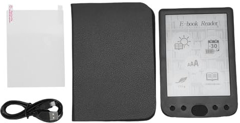 Sxhlseller E Lectores de Libros, 6 Pulgadas con Pantalla Táctil de 6 Pulgadas Amigables con los Ojos, Lector de Libros Electrónicos con Estuche Protector, Funcionalidad y Amplia (16GB)