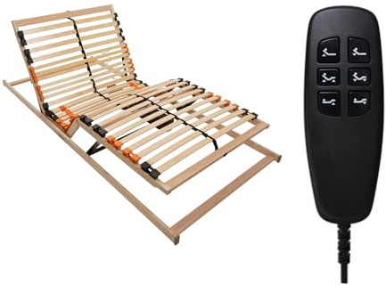 BMM ribbotten 90 x 200 cm Fly 2-MOT – elektriskt justerbar (2 motorig), 7 zoner, för alla madrasser, förmonterad, höjd 7 cm, tillverkad i Tyskland
