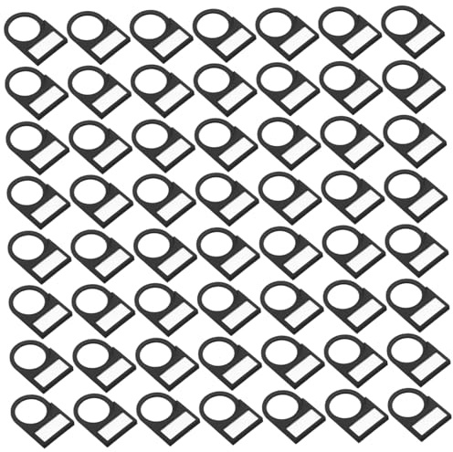 Mikinona 100 Pièces Étiquette Signalisation Bouton Poussoir Plastique Cadre Identification Interrupteur Étanche pour Panneau Électrique Industriel et Armoire Publique Lot de Noir