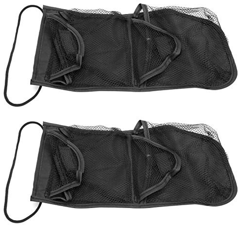 Bollpåse | Nylonnätväska med kapacitet för 36 bollar | Bolthållare med hängrep/vagn/väska | 2-pack, robust och säker