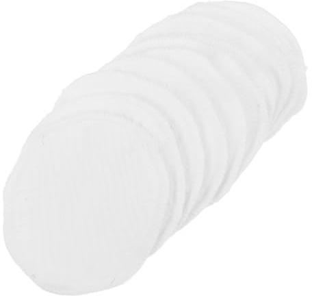 BESTOYARD 10pcs Reusable Breast Pads for Women Absorbent Washable Nursing Pads with 3-Layer Cotton Gauze for Nursing and Postpartum Moms