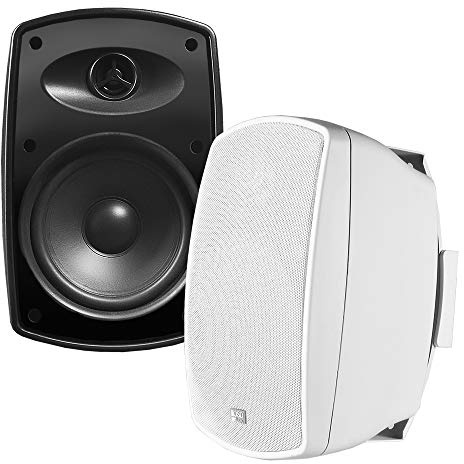 OSD 5.25 Outdoor Patio Speaker Pair 150W, IP54 Weather Resistant, Full Motion Bracket White AP525