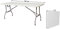 GrecoShop Tavolo/Tavola Pieghevole a Valigetta Piano in Plastica HDPE Perfetto per Picnic Giardino Campeggio Feste Fiera Sagre Terrazza Bar Pub 180cm X 75cm X 74cm (Cod. 5477)