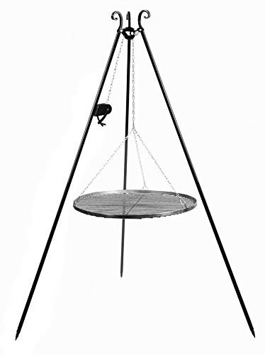 KORONO 5900105401908 Schwenkgrill mit Kurbel 180 cm Grillrost, Rohstal, 102 x 80 x 11 cm