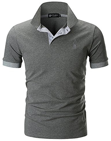 STTLZMC Mens Casual Short Sleeve Polos Tennis Golf Classic Polo Shirts