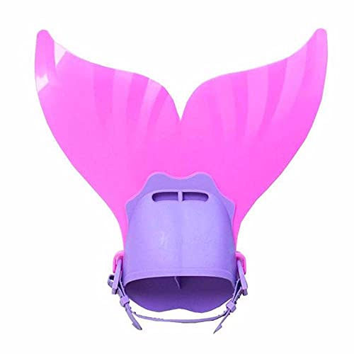 KUAXIE Adjustable Mermaid Tail Monofin Submersible Kids Swimming Fins Training Flipper Mermaid for Children Water Sports Training(1pc,Purple)