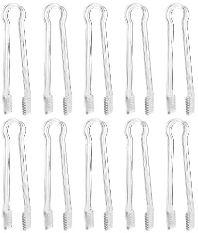 ASTER 10 Piezas 16 cm Pinzas para Servir Buffet, Mini Pinzas Barbacoa, Pinzas Cocina, Pinzas para Hielo de Plástico Pinzas Pequeñas de Cocina para Buffet Barbacoa Aperitivos Postres (6.3Inch)