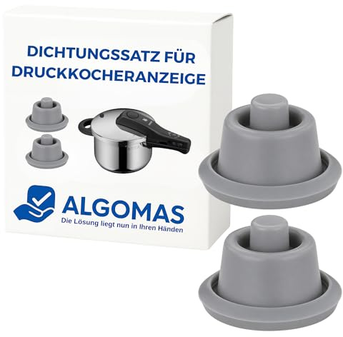 ALGOMAS® Pack 2 Juntas Indicador Olla a Presión | Repuesto Compatible con WMF Perfect y Perfect Plus | Válvula de Seguridad Resistente al Calor | Ajuste Hermético | Fácil Instalación Cocina