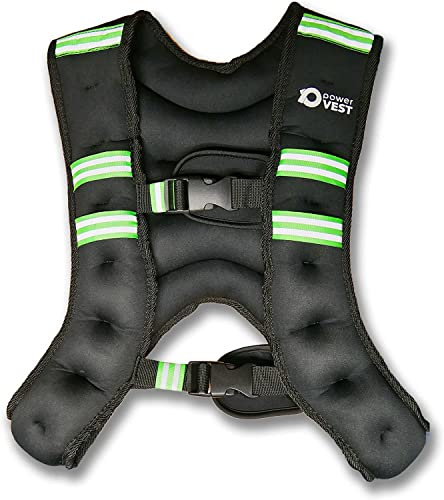 RPM Power Weight Vest - Chaleco con Peso Cardiovascular y fortalecimiento - con Soporte para teléfono (5kg - 10kg) (8kg)
