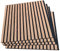 Wood Panels for Walls - 4 Pack Slat Wall Panelling | MDF Wall Cladding Panels | 3D Acoustic Wooden Planks Decorative Slats Feature Wall (Walnut)