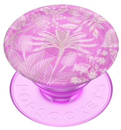 PopSockets telefongrepp med expanderande ställ – levande rosa