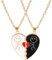 PNPGDYK Collane Coppia Corrispondenza Attrazione Reciproca, Collana a Cuore, Collana per Coppie con a Cuore, Puzzle di Collane per Coppie