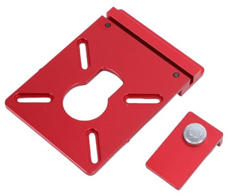 ANGGREK Adapter för Frässtyrskena, Verktyg i Aluminiumlegering med Styrstopp och Skiftnyckel för Kompatibilitet med Spårsåg