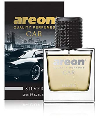 Areon Luxury Car Air Freshener, Silver Perfume, 50 ml