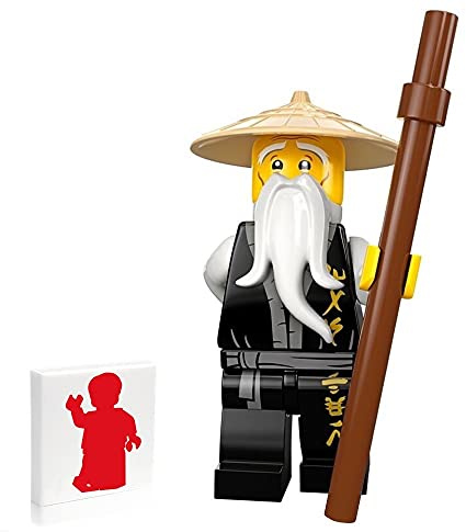 LEGO Ninjago Minifigure - Sensei Wu (Black Robe and Staff) Display Stand 70670