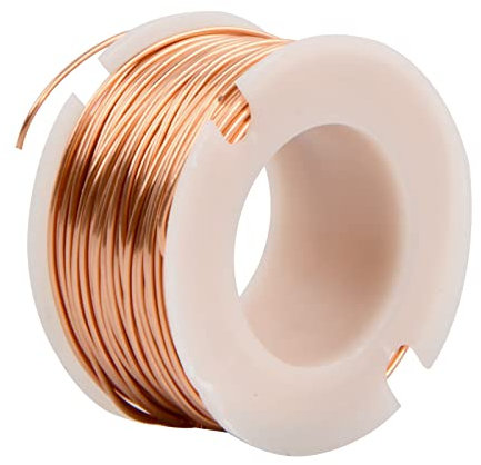 Vesaneae Kupferdraht, Schmuckdraht, Schmuck Faden, Basteldraht Magnet Draht, Lackdraht, Durchmesser 0.5 mm Länge 10 m, zur Herstellung eines Elektromagnet-Motormodells, Schmuckherstellung