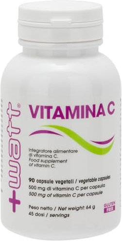 Vitamin C - Integratore Alimentare di Acido Ascorbico - Vitamina C - per il Supporto al Sistema Immunitario e l’Attività Antiossidante - 90 Capsule
