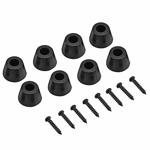 Piedini Per Altoparlanti Punte Per Altoparlanti Da Pavimento Gomma Nera 4 Paia Piedini In Gomma 30X20Mm Base Anti Vibrazione Supporto Per Altoparlante Amplificatore Per Chitarra W