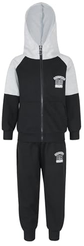 Jhaoyu Ensemble De Danse Hip-hop Pour Enfant Garçon Blouson à Capuche Et Pantalon Sportif Pour Danse Jogging Vélo 2-12 Ans Noir 5-6 ans