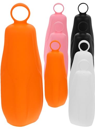 SWETRACE Manicotti in Silicone per Bottiglie da Viaggio 8 Pezzi, Custodie Sigillanti Anti-perdita per Shampoo e Lozione, Accessori per Articoli da Toeletta, Set Riutilizzabile per Viaggi