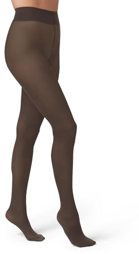 HUE Women’s Opaque Sheer to Waist Tights, Espresso, 3