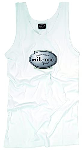 Mil-Tec Herren T-shirt-11006007 T-Shirt, Weiß, S EU