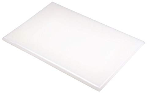 Tabla de cortar Hygiplas color blanco extragruesa de alta densidad, 25 x 450 x 300 mm