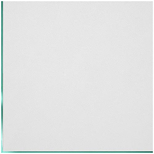 Coavas Frosted Glass Window Privacy Film, Static Cling, White 17.5x78.7