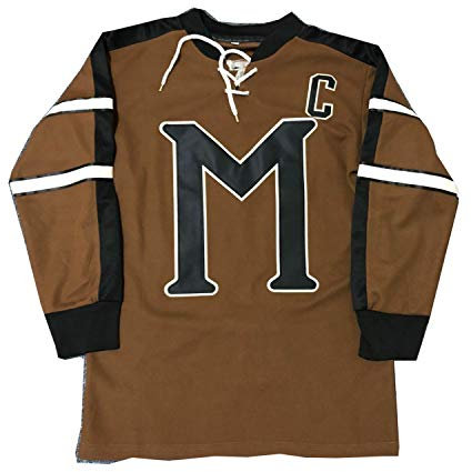 AIFFEE Herren Hockey-Trikot #10 BIEBE Eishockey-Trikot, Braun, Größe S-XXXL - braun - Mittel