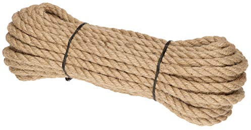 KOTARBAU® Cuerda de Yute Natural de 14 mm x 20 m, Cuerda Fuerte para Manualidades, Bricolaje, Decoración, Cuerda Resistente, Cuerda para Embalaje, jardinería, Cuerda Yute Gorda, Cuerda macramé