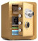 Groß Stahl Feuerfest Eingeben Wandtresore Für Zuhause/Büro,Kasse Sicherheit Box Mit Mechanisch Sperren Mit Eingebaut Schließfach,3 Farben,45cm (Farbe : Gold)