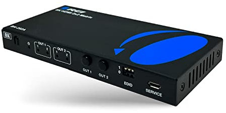 OREI 8K HDMI Matrix Switch 2 X 2, Switcher with Audio Extractor UltraHD Supports Upto 4K @ 120Hz IR EDID HDCP 2.3 - Remote Control (BK-202A) (2x2 - Audio Out)