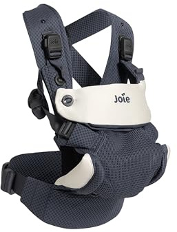 Joie savvy™ lite air 3in1 Trage, mit Rücken- & Neugeborenenstütze, leicht, Magnetverschlüsse, Geburt bis 3 Jahre (3,5–14 kg), indigo