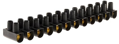 Barrette 12 plots section 16mm² - Noir - Zenitech