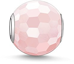 Thomas Sabo Women Bead Rose Quarz Karma Beads 925 Sterling Silver K0005-034-9